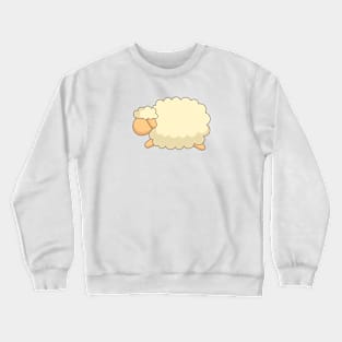 cute flat sheep character design Crewneck Sweatshirt